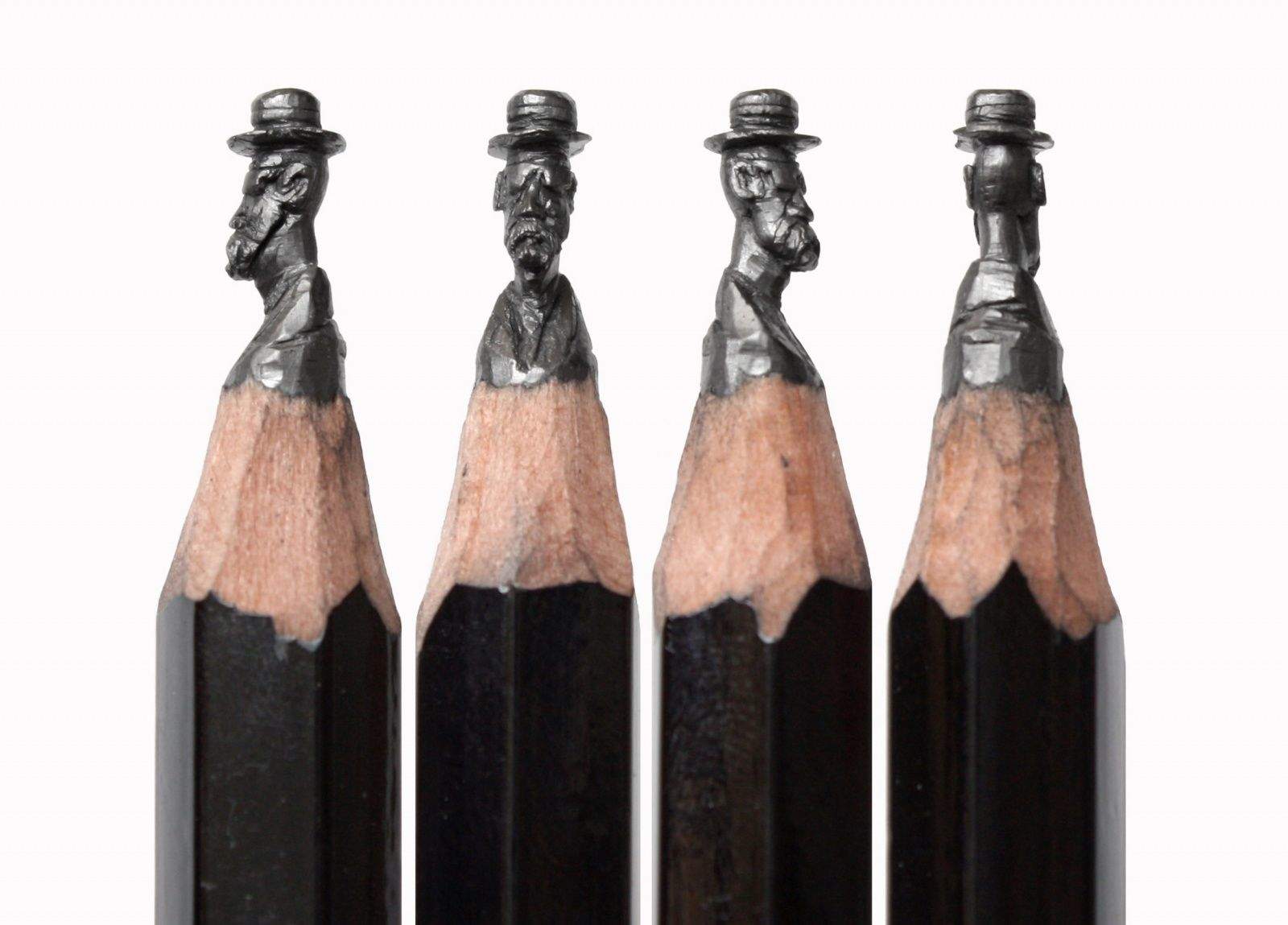 Pencil lead sculptures