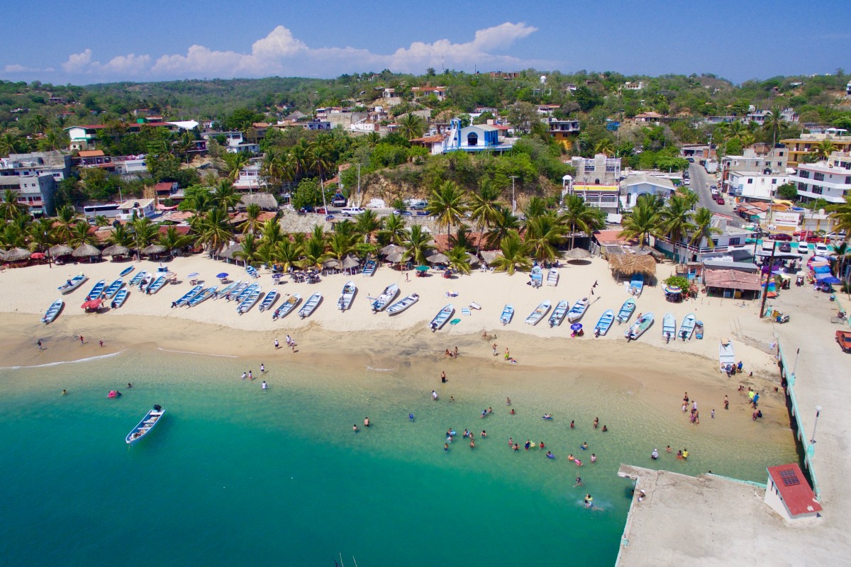 Playa Zipolite In Mexico