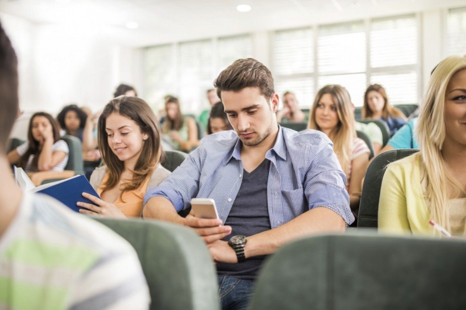 Checking your phone during a discussion