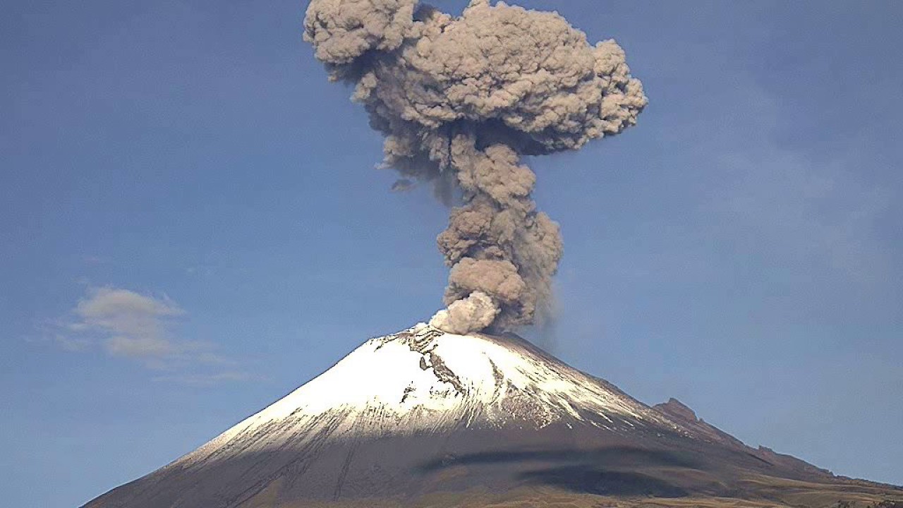 Popocatepetl Volcano in Mexico