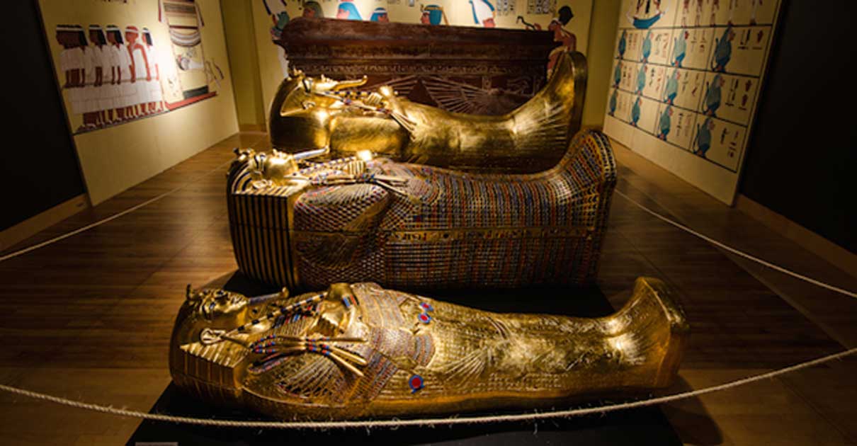 The Pharaoh was buried in a second-hand coffin