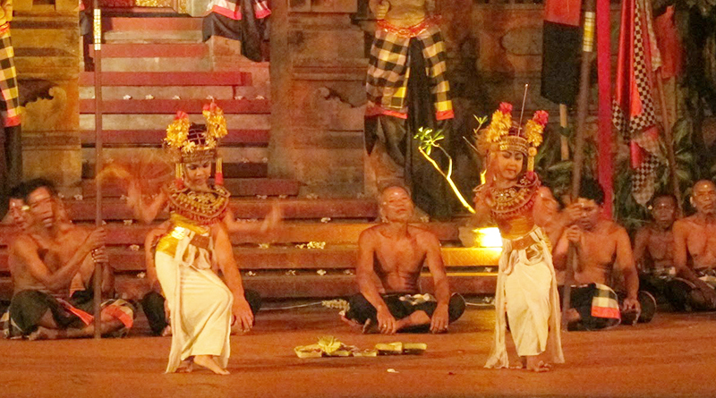 There’s a fire dance in Bali called Kecak Dance