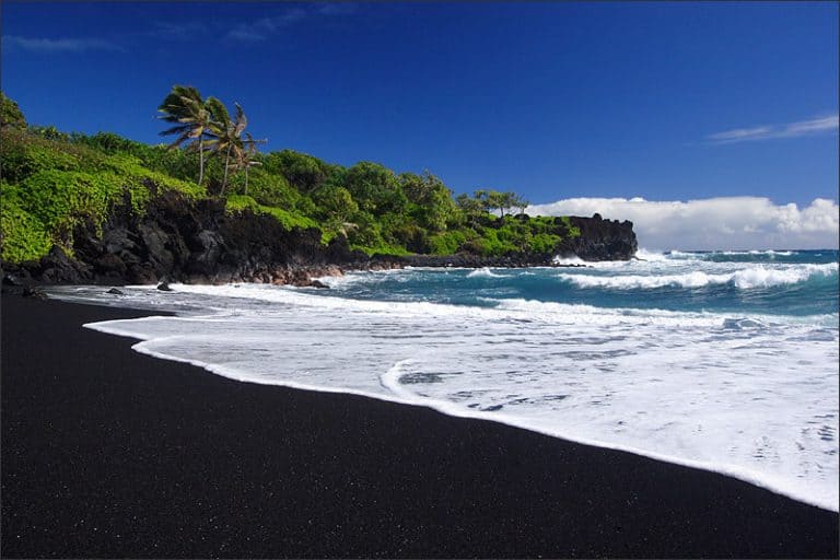 You can find beaches with black sand in Bali!