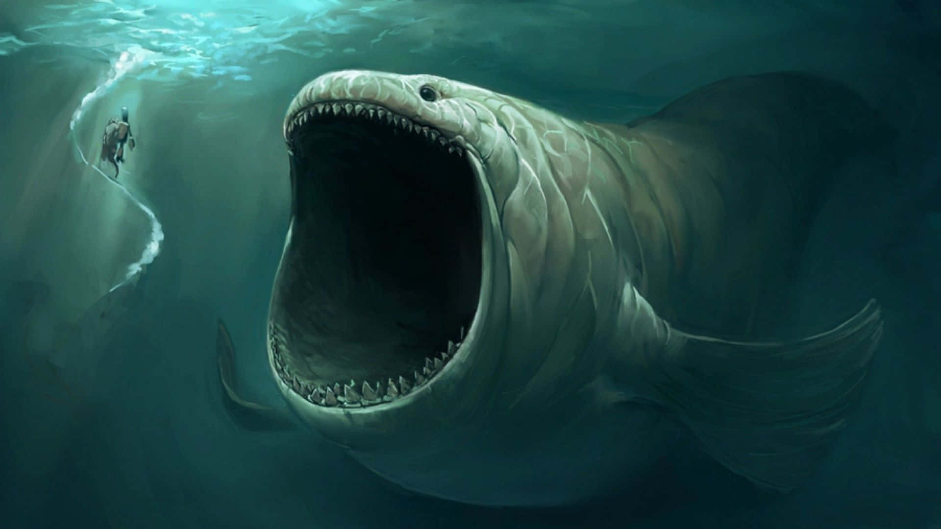 Nothing stopped the teeth of the Megalodon