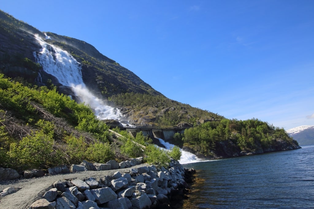 Langfossen Waterfall (Norway)